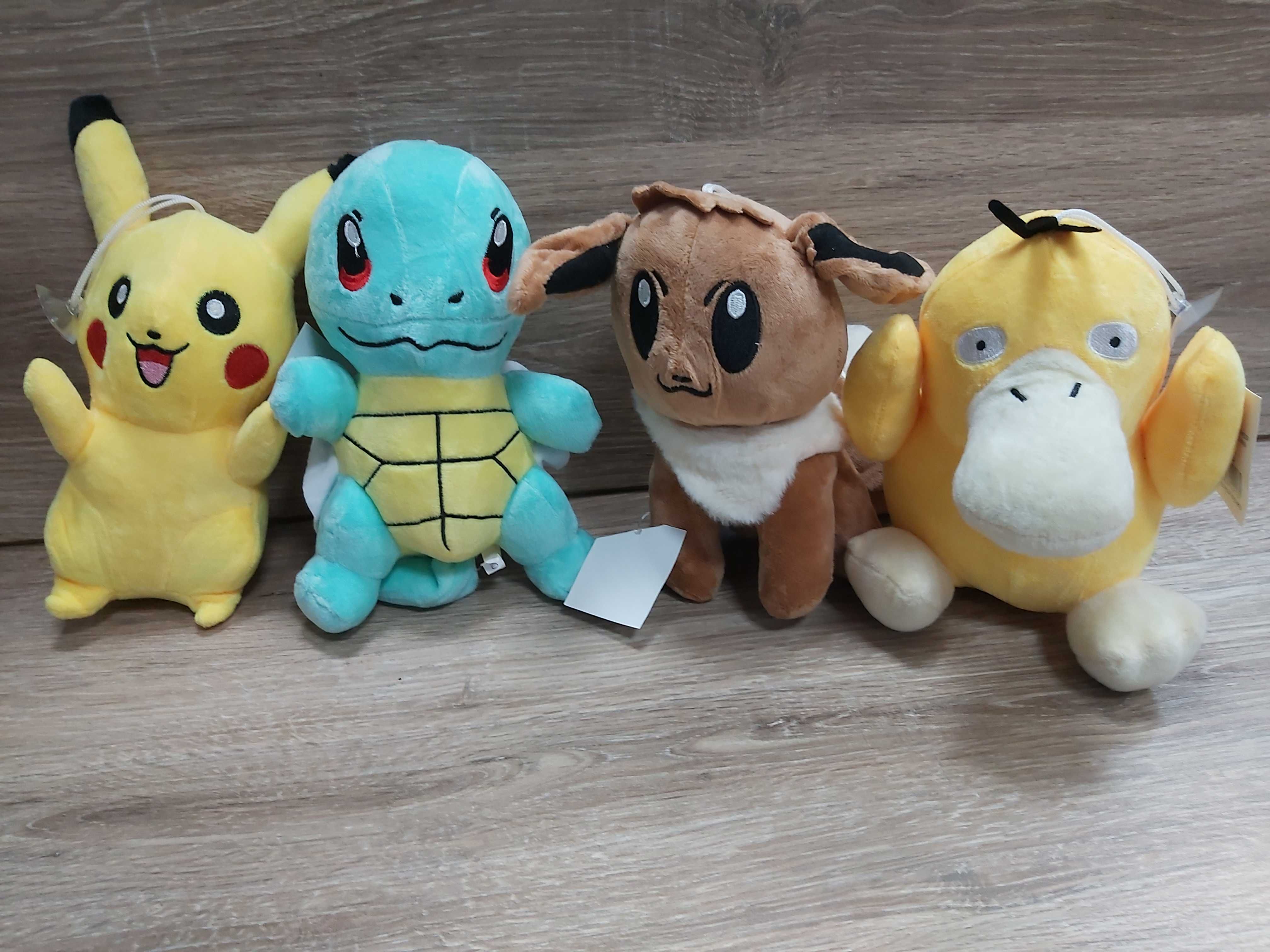 Nowe duże maskotki ,pluszaki z bajki Pokemon ,zestaw 4 sztuki