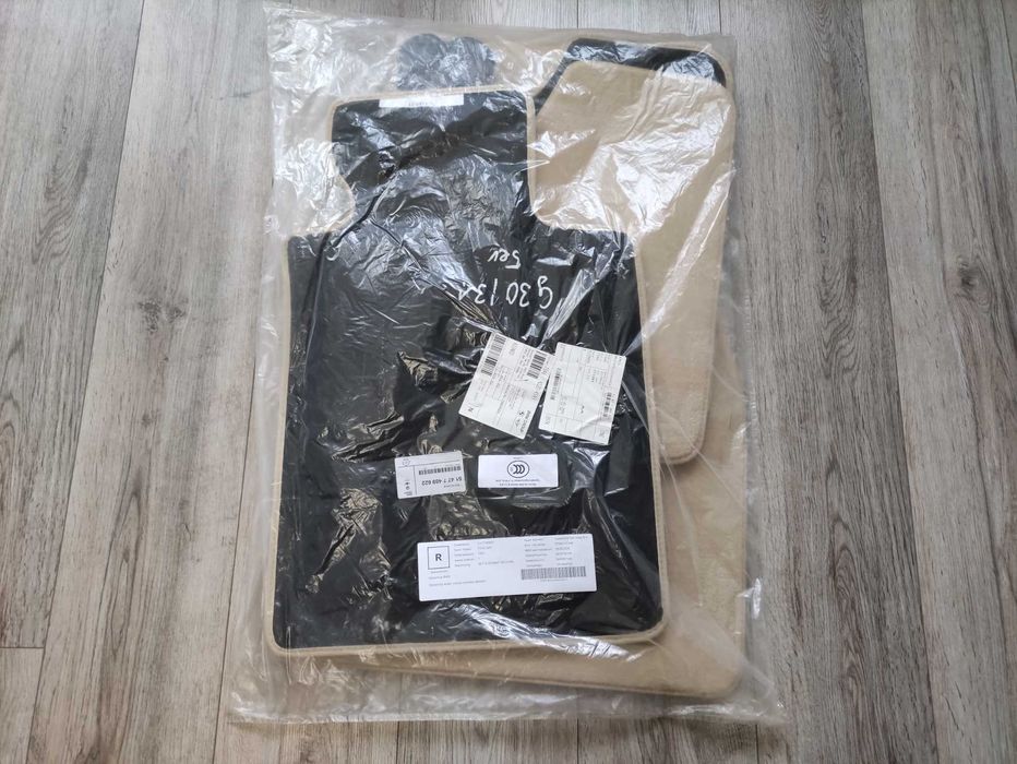 BMW G30 G31 dywaniki welurowe beżowe przód tył NOWE Oryginał