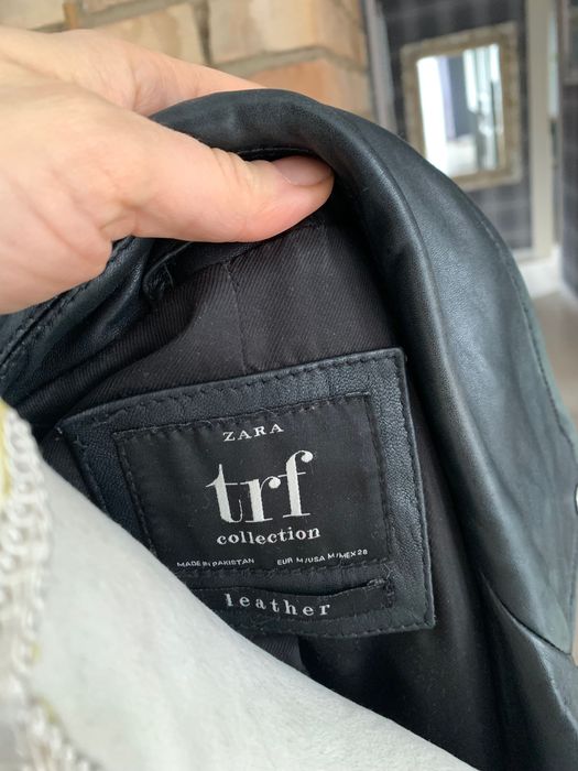 Zara krótka damska ramoneska 100% skóra naturalna M