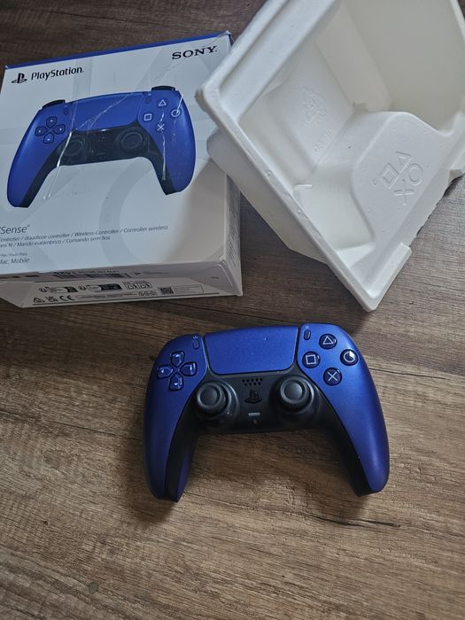 Pad kontroler ps5 playstation 5 Biały Niebieski Srebrny