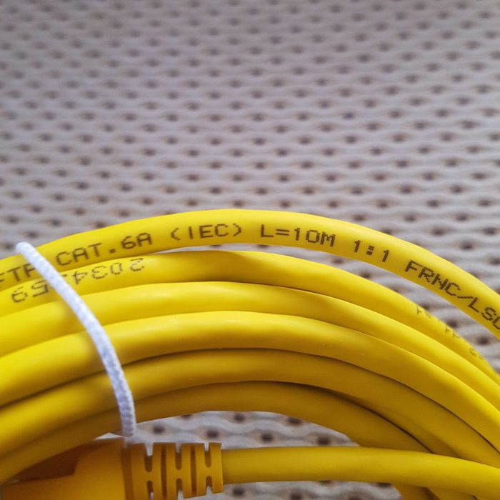 Kabel Krosowy LAN DATWYLER kat.6a flex 4P Zolty 2x po 10M i 2x Po 1,5M