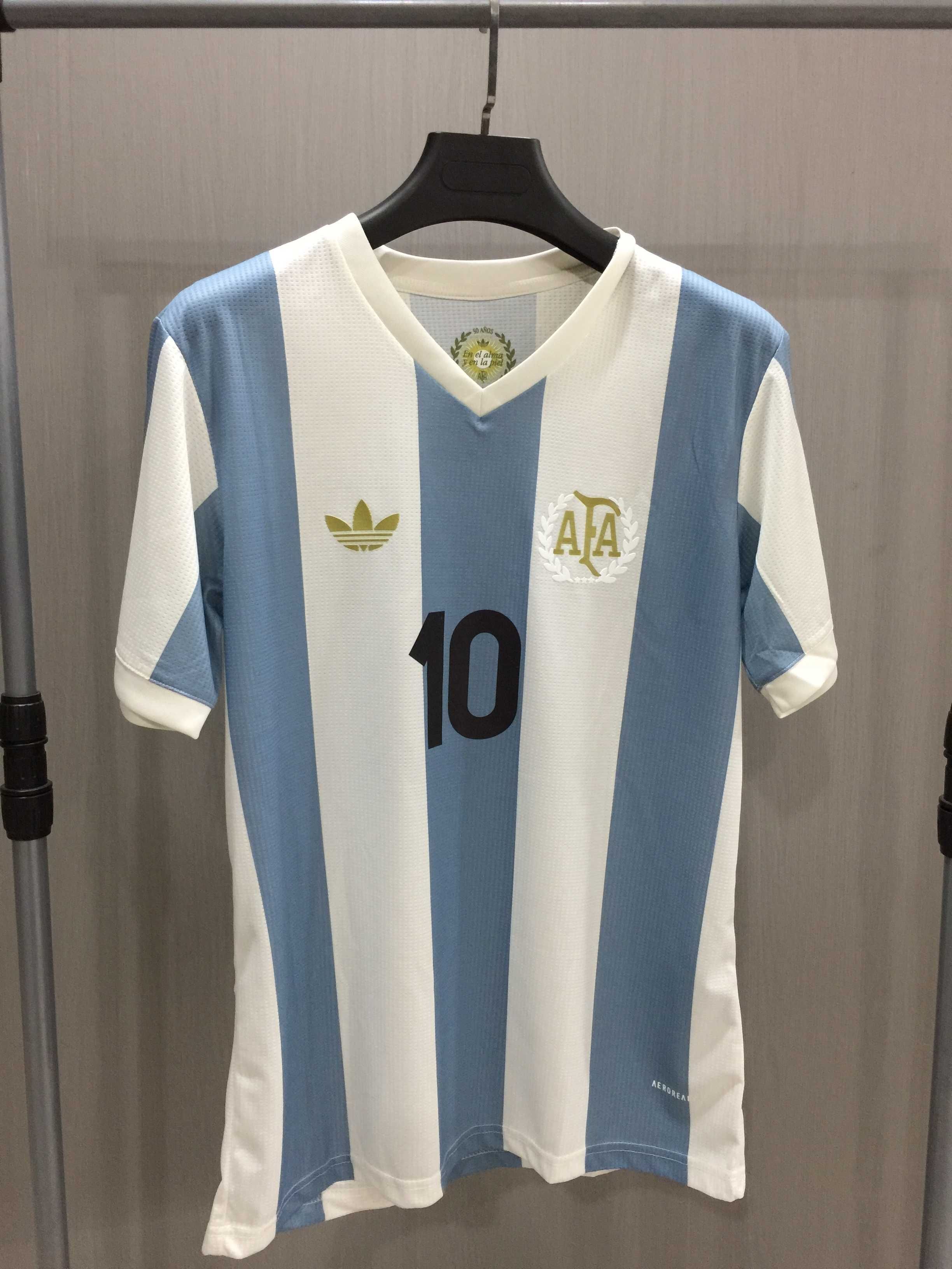 Argentina Home 50th Anniversary Edition Messi Football Jersey R.S