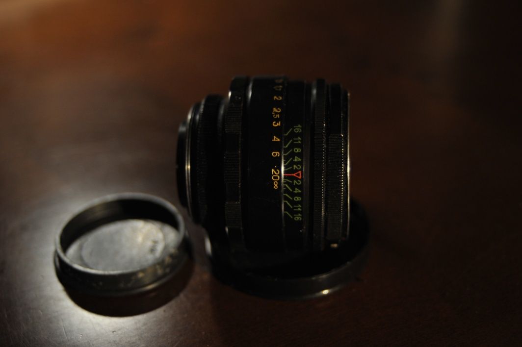 Obiektyw Helios 58/2 M42 + adapter Nikon