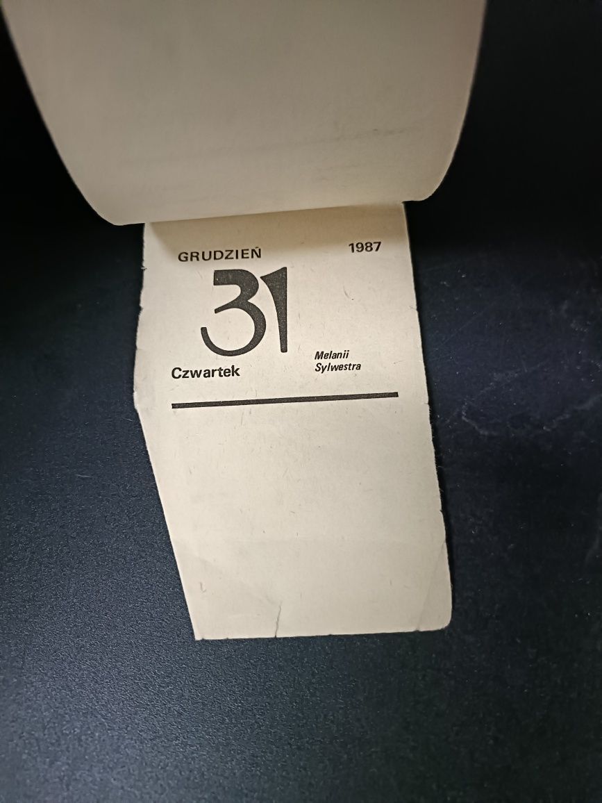 Kalendarz zdzierak 1987
