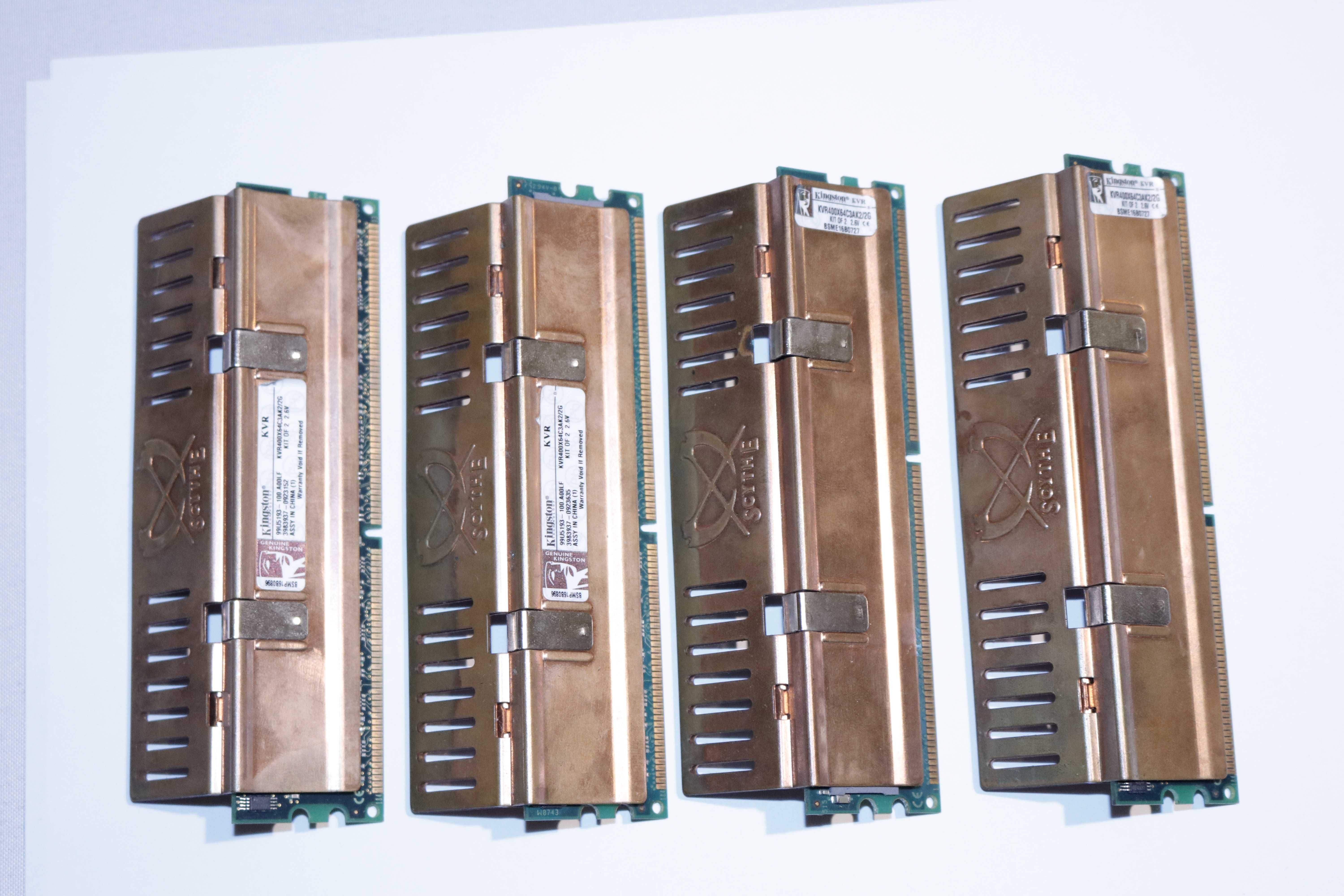 Pamięć RAM Kingston DDR1 400MHz 4 x 1GB Scythe radiatory CU