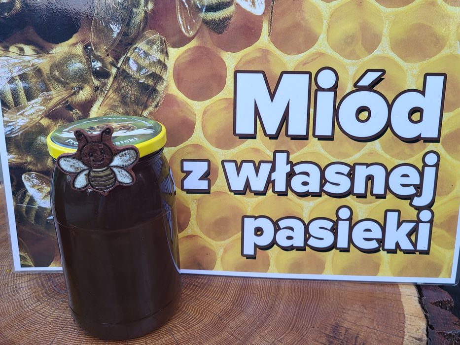 Miód spadziowy 5 słoikow.