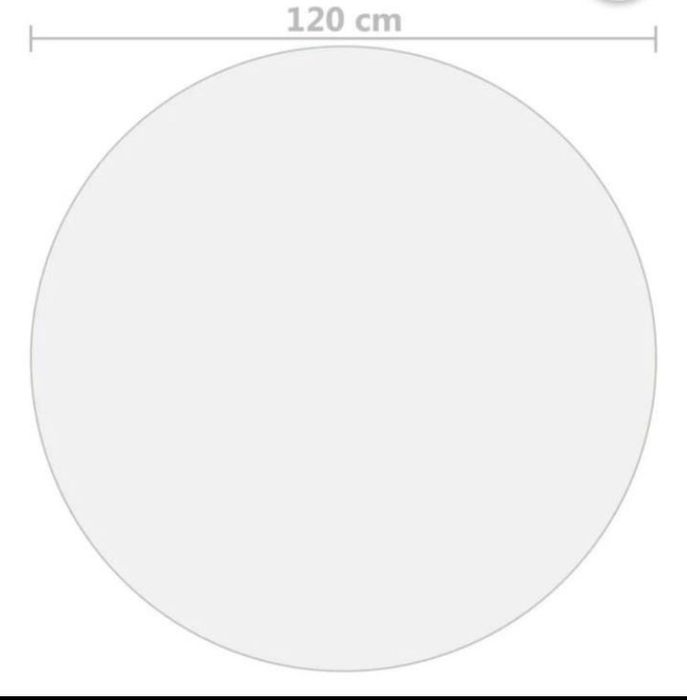 Mata ochronna na stół przeźroczysta 120 cm PCV