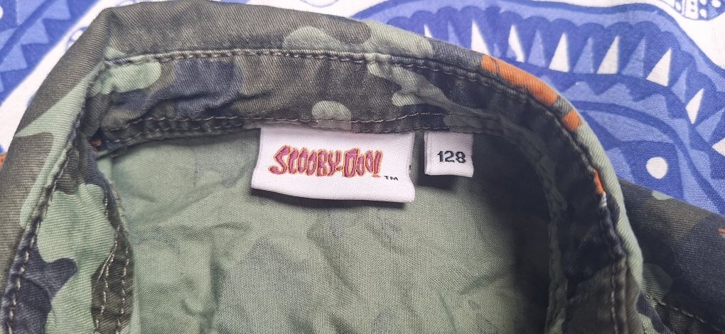Koszula z długim rękawkiem dla chłopca - rozmiar 128 Scooby Doo