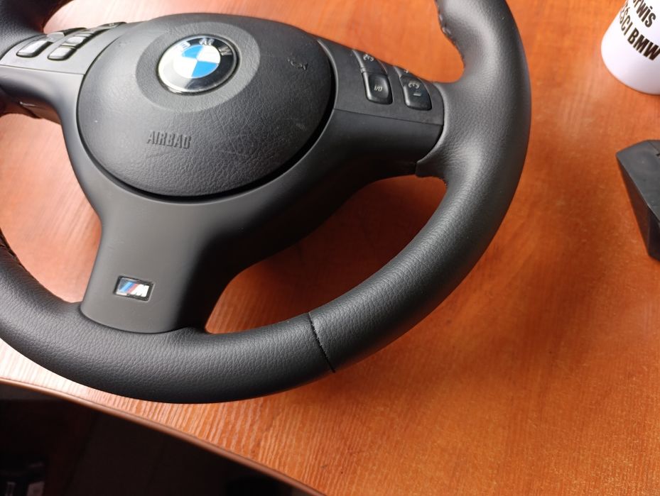 BMW E46 kierownica mpakiet. Obszyta