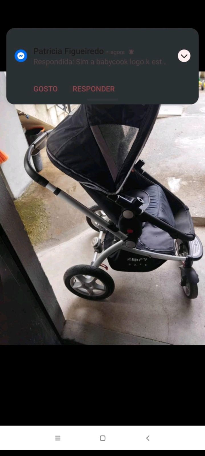 Carrinho de bebê com baybok