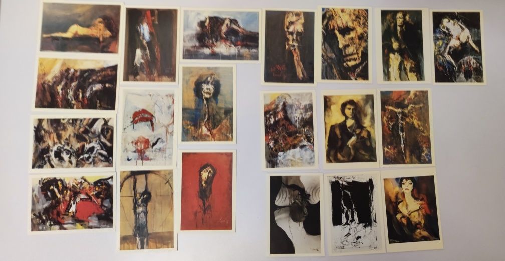 Conjunto de 20 imagens de pinturas de Artur Bual