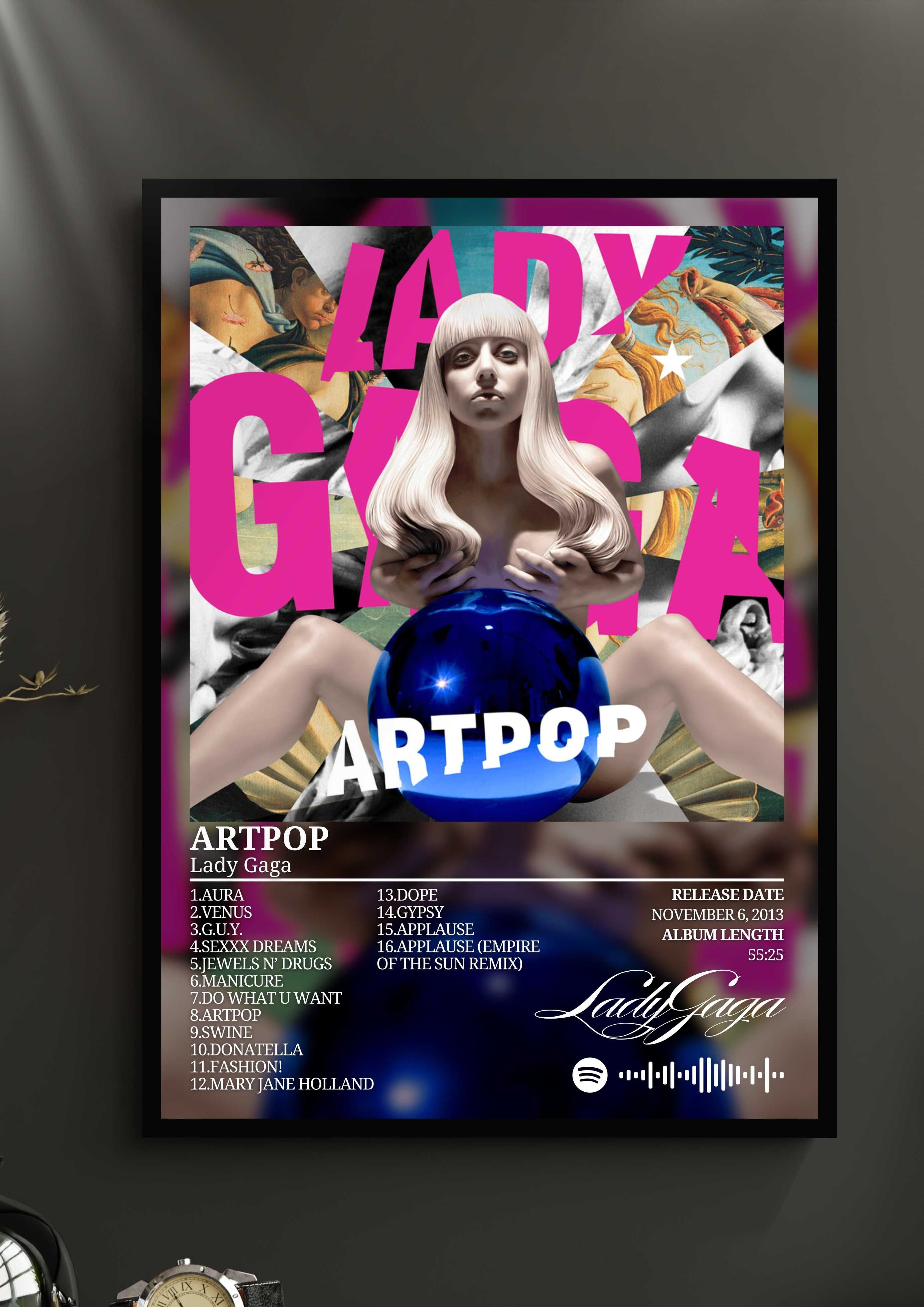 Lady Gaga Artpop cd plakat w ramce album a3