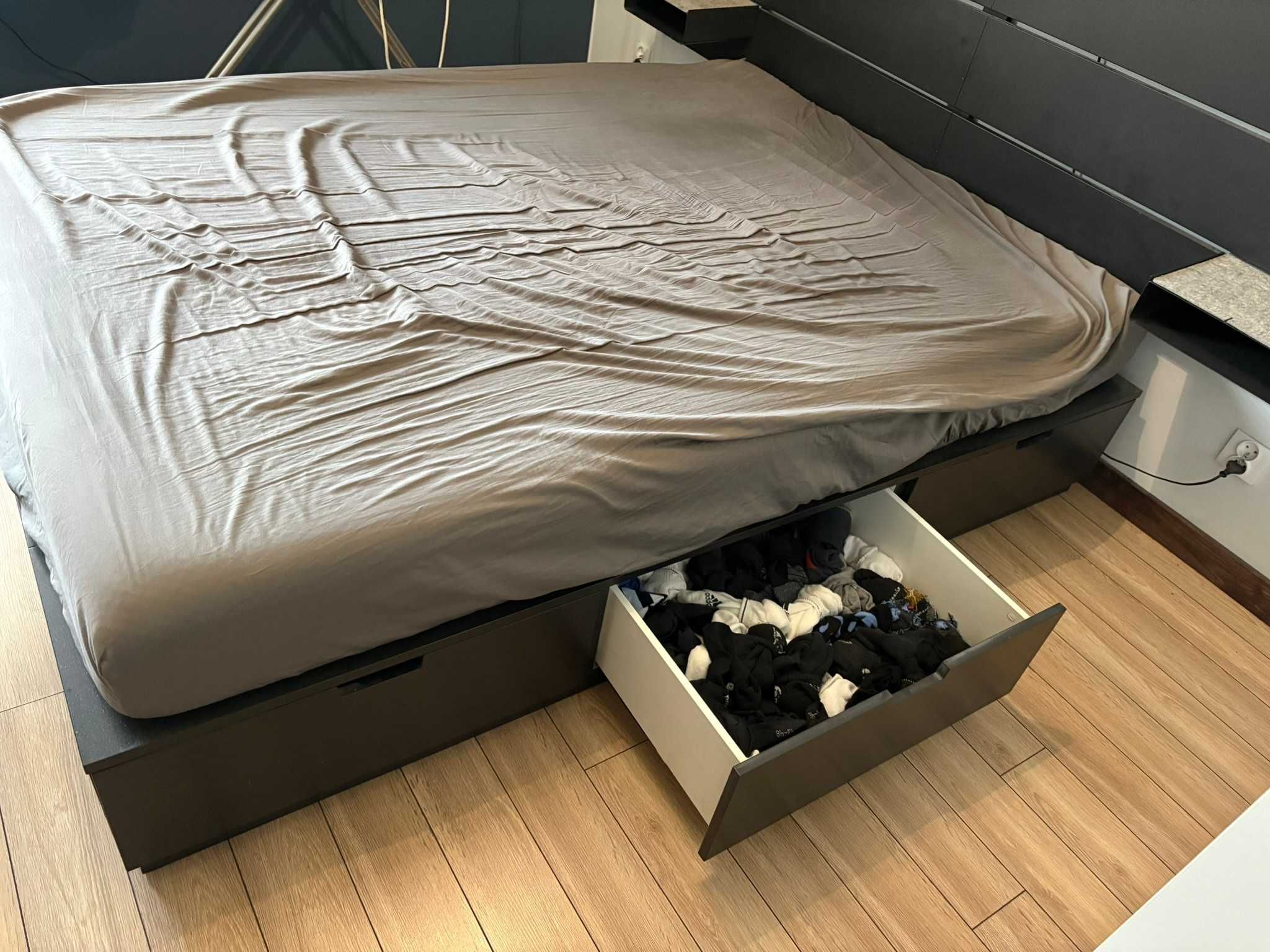 Łóżko IKEA NORDLI 140x200 Komplet Stan BdB