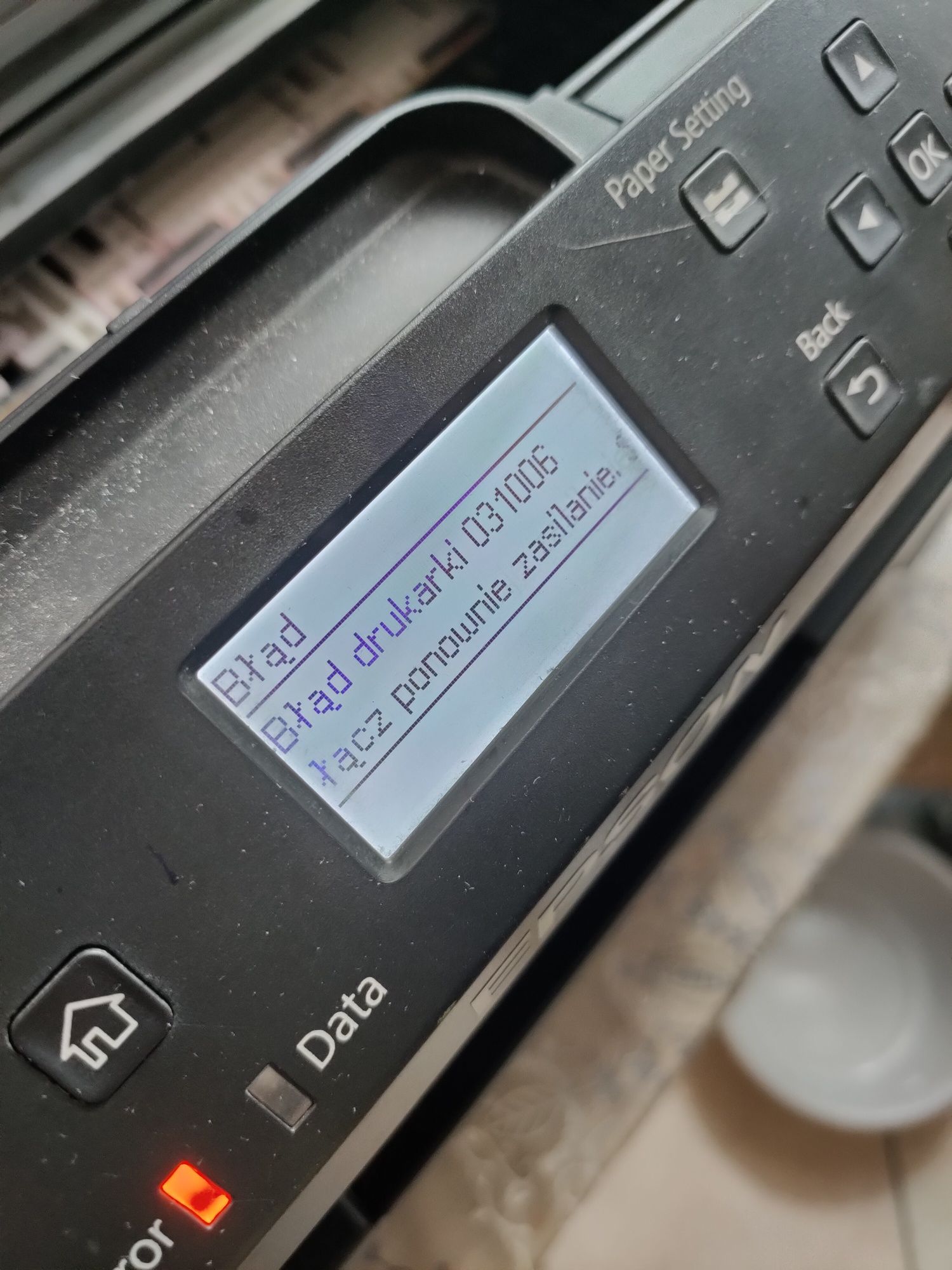 Epson wf7210 uszkodzony