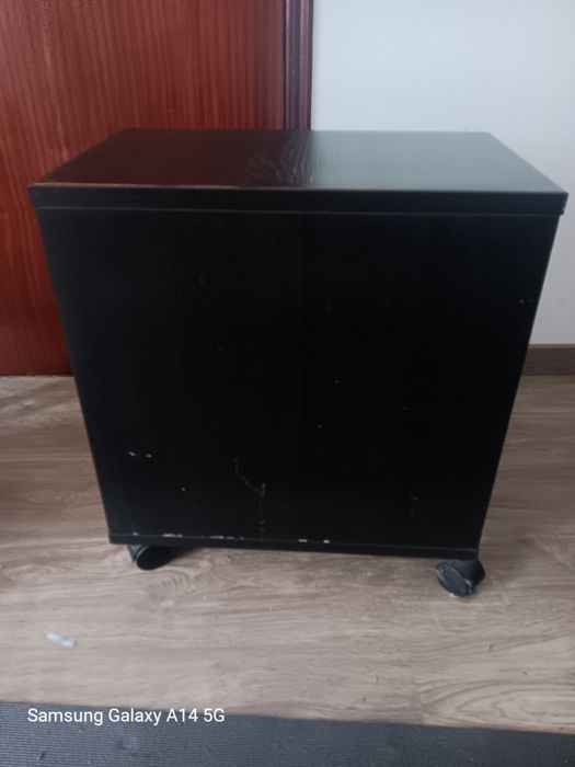 Par de mesa de cabeceira preta