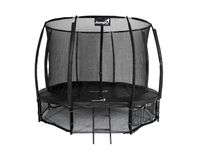 Trampolina Ogrodowa 312cm/10ft czarna Maxy Comfort PLUS Z Wewnętrzną s