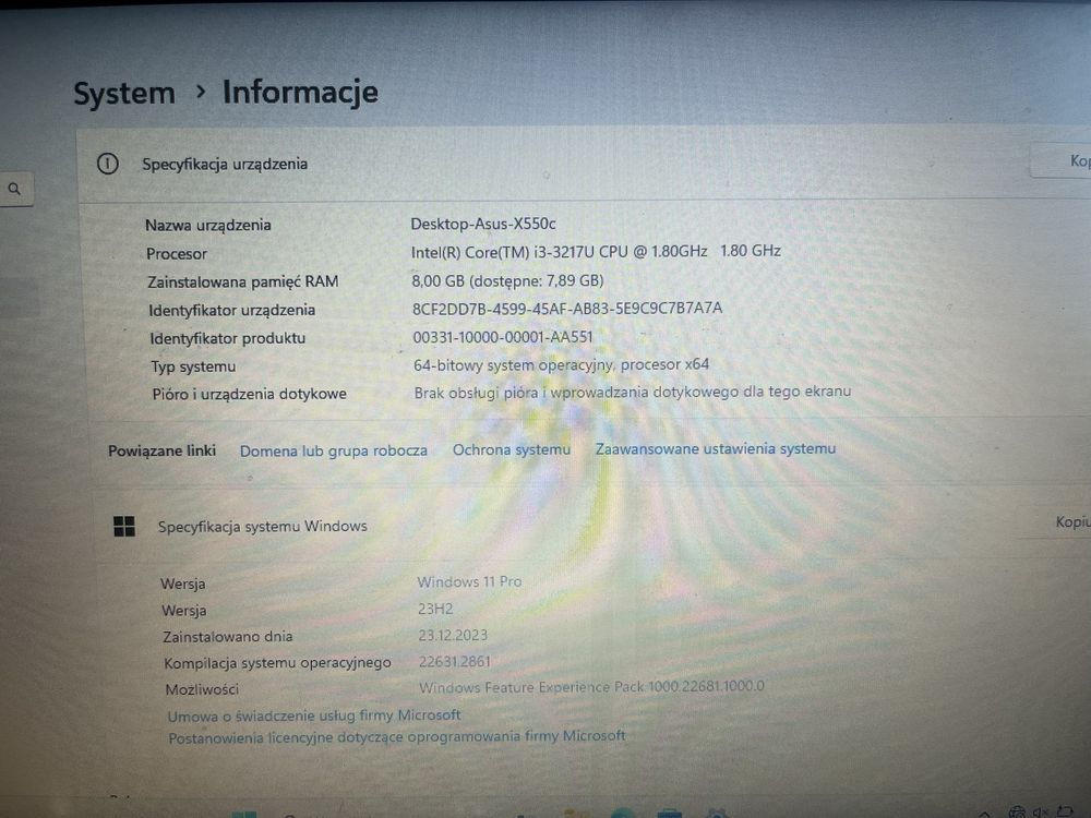 Laptop Asus X500c