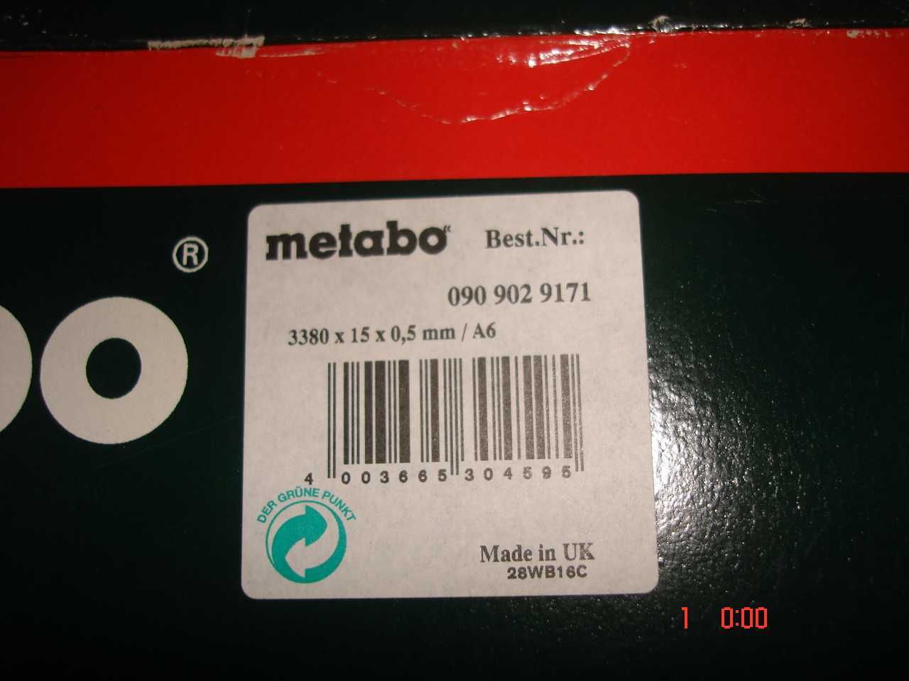 Brzeszczot Metabo 3380 x 15 x 0,5 A6   2 sztuki