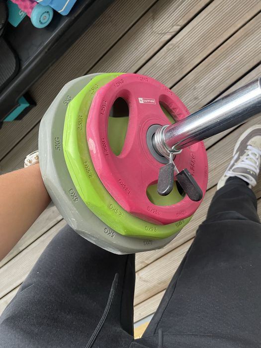 Sztanga sapphire z obciążeniem