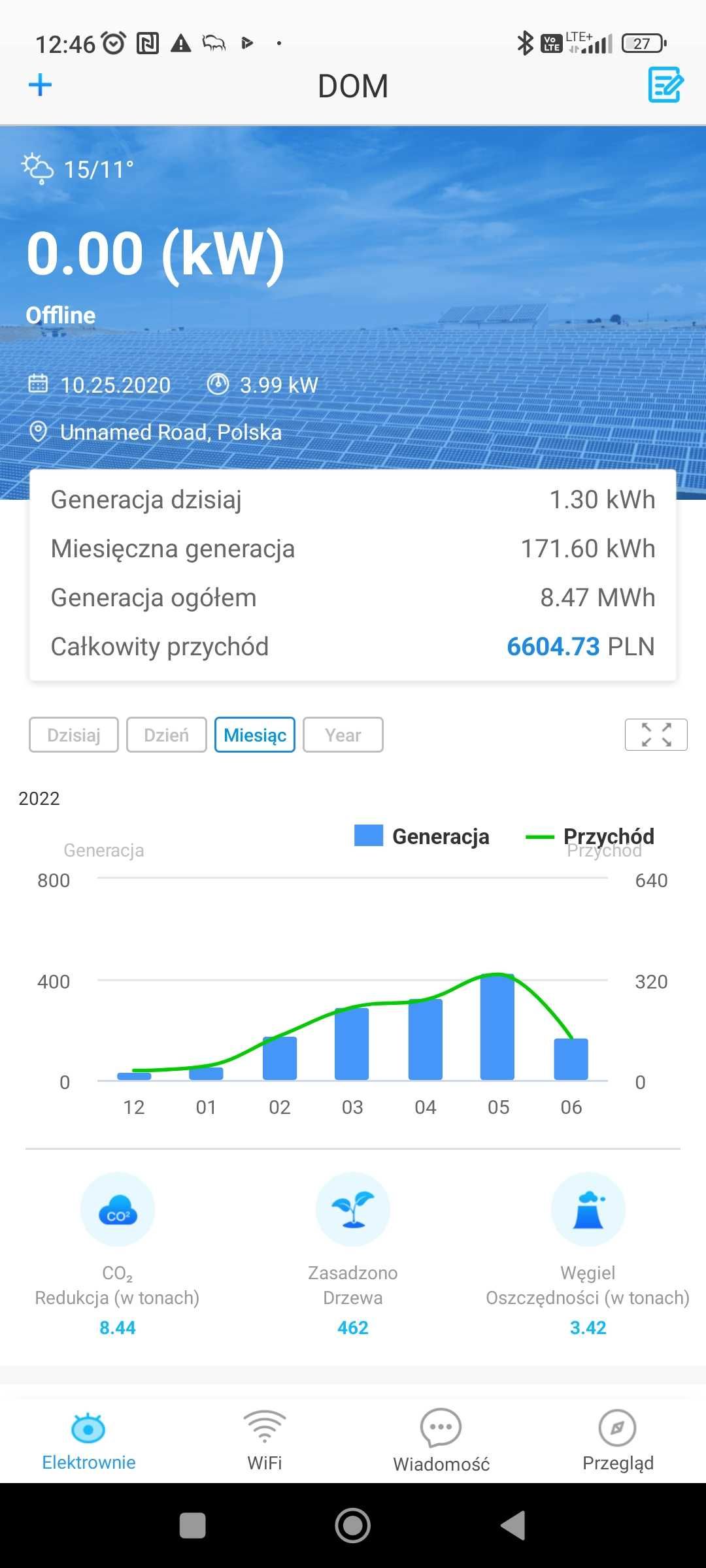 Falownik / Inwerter 3-fazowy GOODWE GW4K-DT Wi-Fi (4 kW)