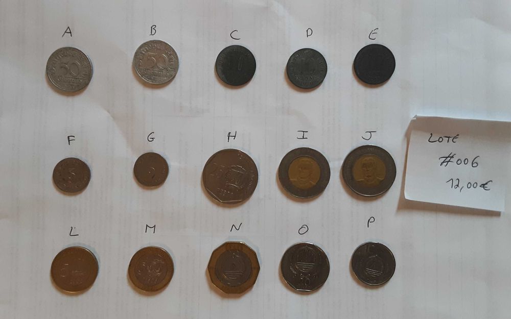 4 lotes de 15 moedas(b)
