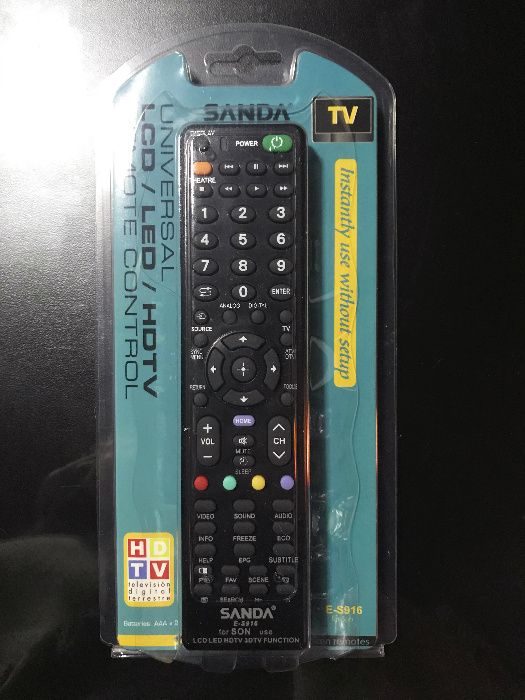 Comando Universal para Televisão SONY - Novo