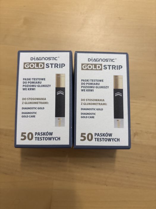 Paski do glukometru paski do pomiaru glukozy gold strip diagnostic
