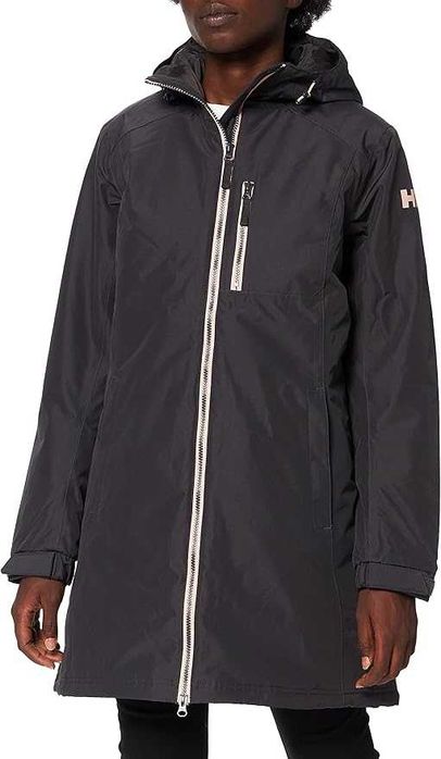 Helly-Hansen 62395 damska długa kurtka zimowa Belfast, 980 Ebony, XXL