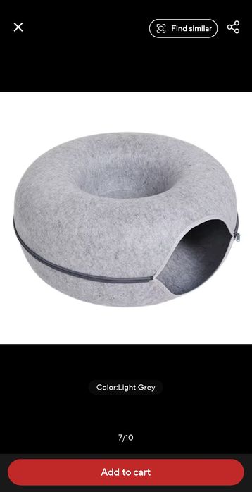 Túnel Doughnut para gato até 4kg