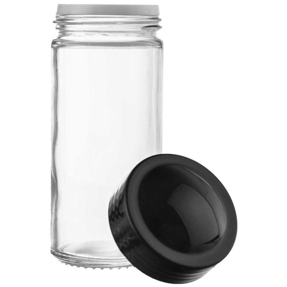 Stojak na przyprawy z pojemnikami obrotowy BLACK 12 el.