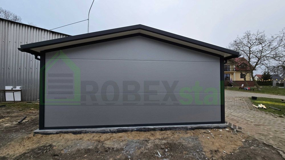 Garaż ocieplany NA ZGŁOSZENIE 35m2 z płyty warstwowej MONTAŻ CAŁY KRAJ