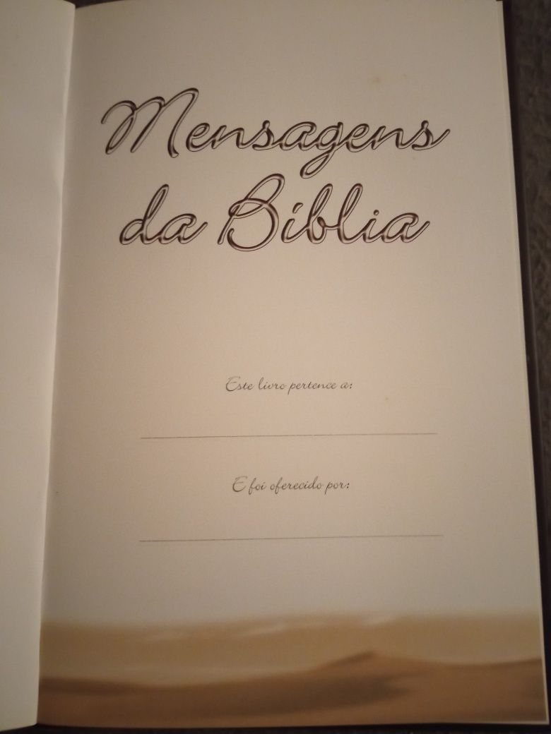 Livro Infantil "Mensagem da Bíblia"