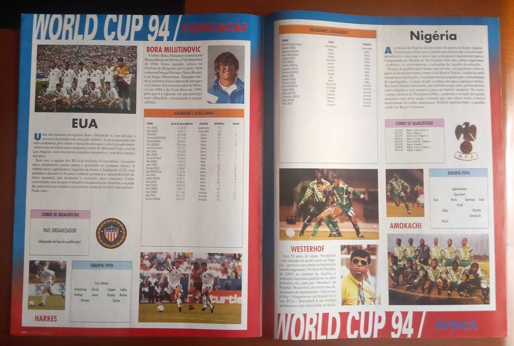 Destacável a Bola Magazine do mundial 94