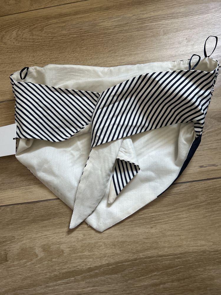 Zara 36 S damski top skorzany pasek Metka  seksiqny