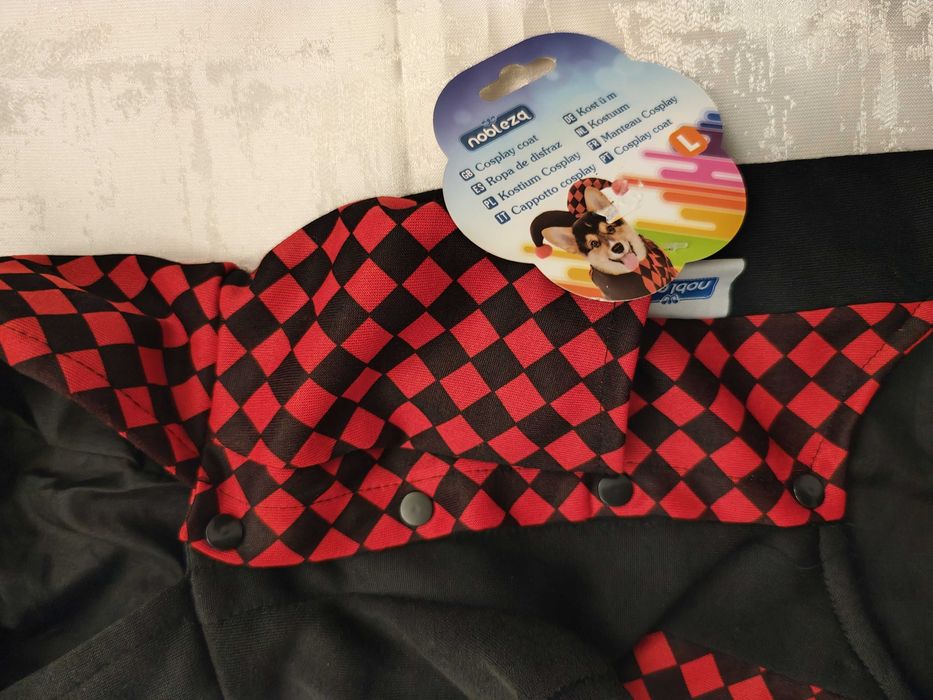 Roupa para Cão Estilo Joker – Preta e Vermelha - L