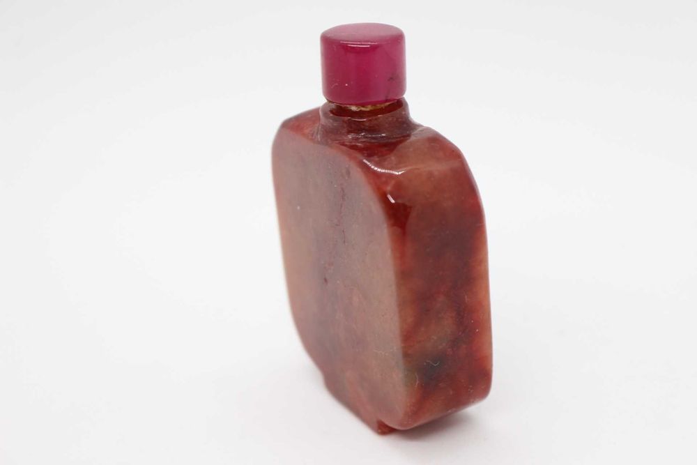 Snuff Bottle em JADE Laranja XIX
