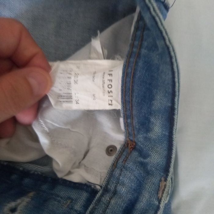 Calças azuis da Tiffosi para homem