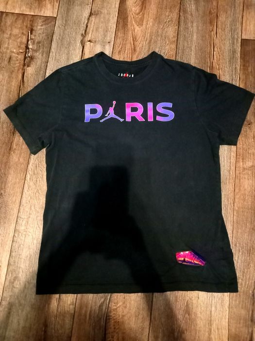 Чорна футболка Jordan PSG Paris T-shirt