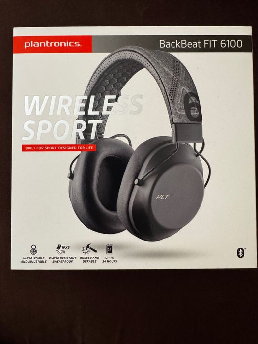 Nowe Plantronics Słuchawki Backbeat Fit 6100 Szare