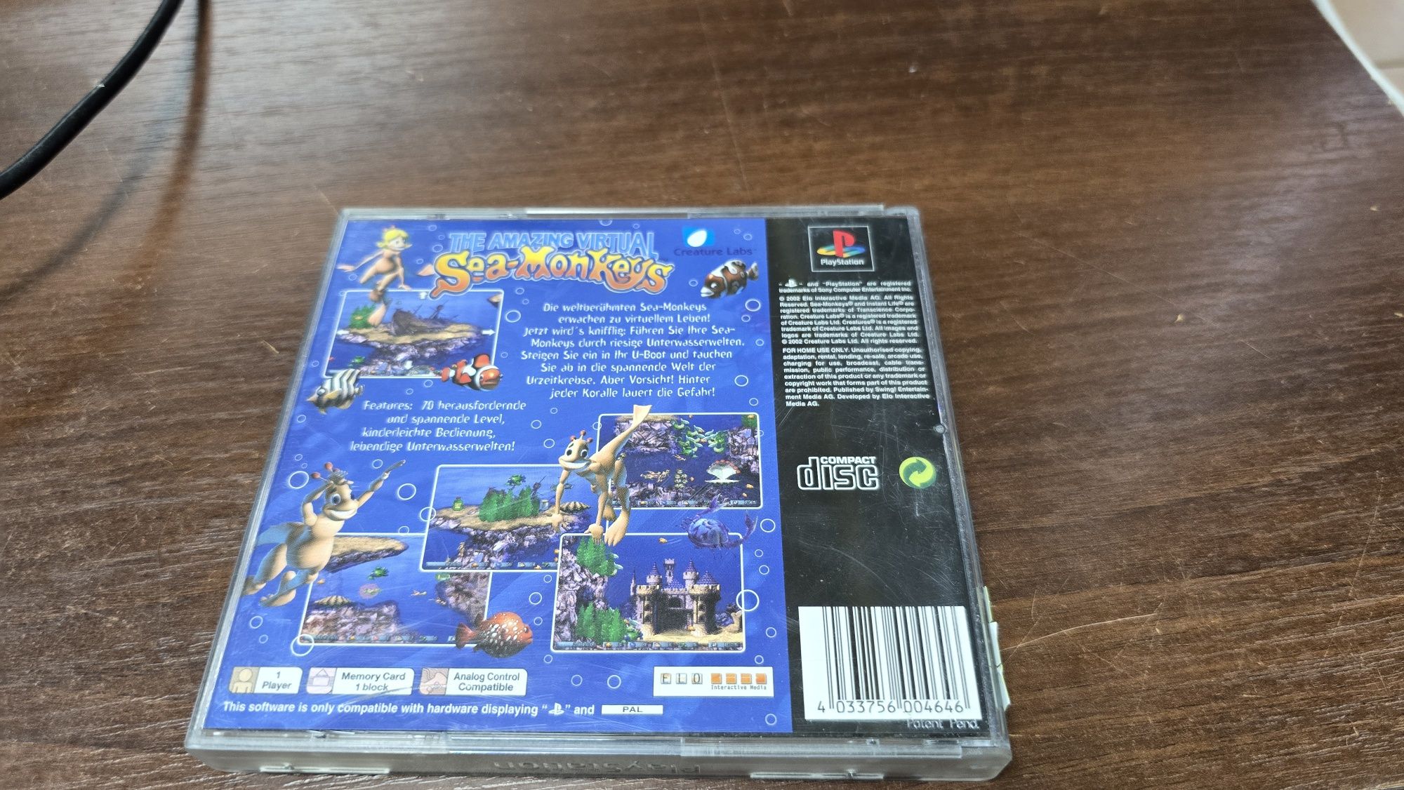 Gra na PS1 sea- monkeys