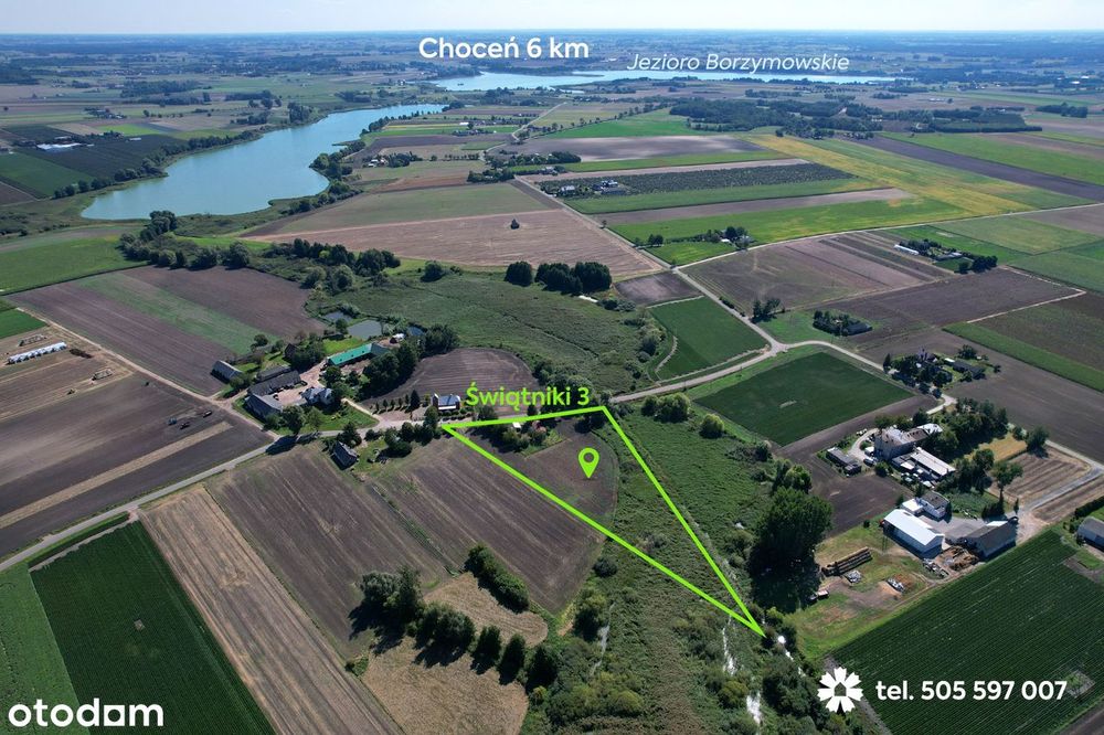 Siedlisko z 1-hektarową działką na Kujawach, blisko Włocławka