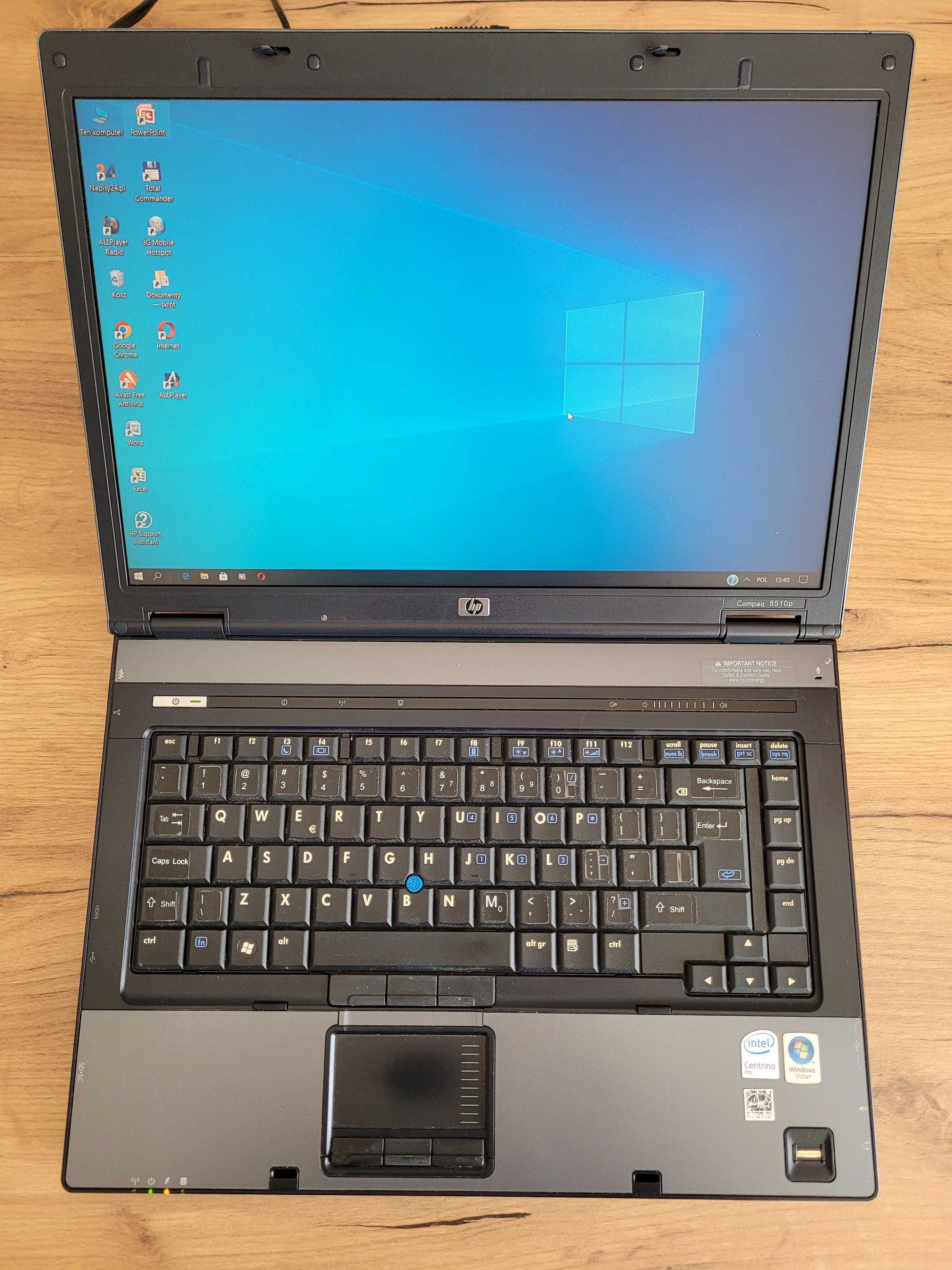 Laptop HP Compag 8510p