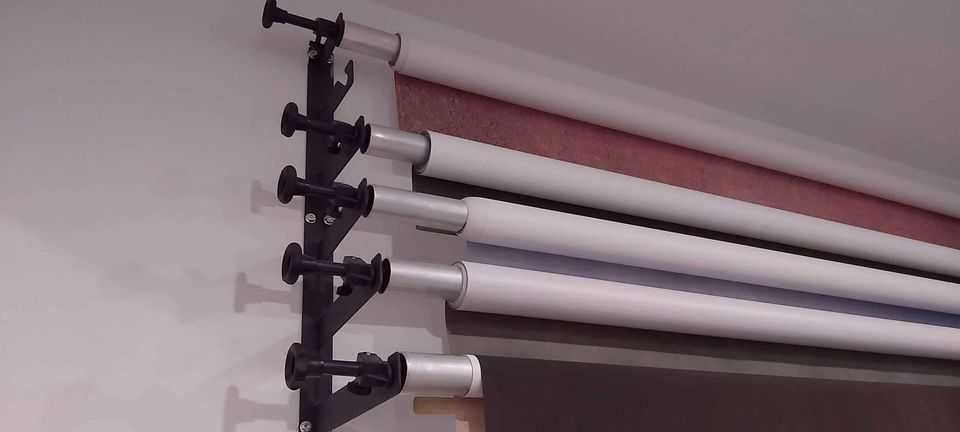 System zawieszenia tła, komplet na 6 teł + tuleje aluminiowe 5 szt.