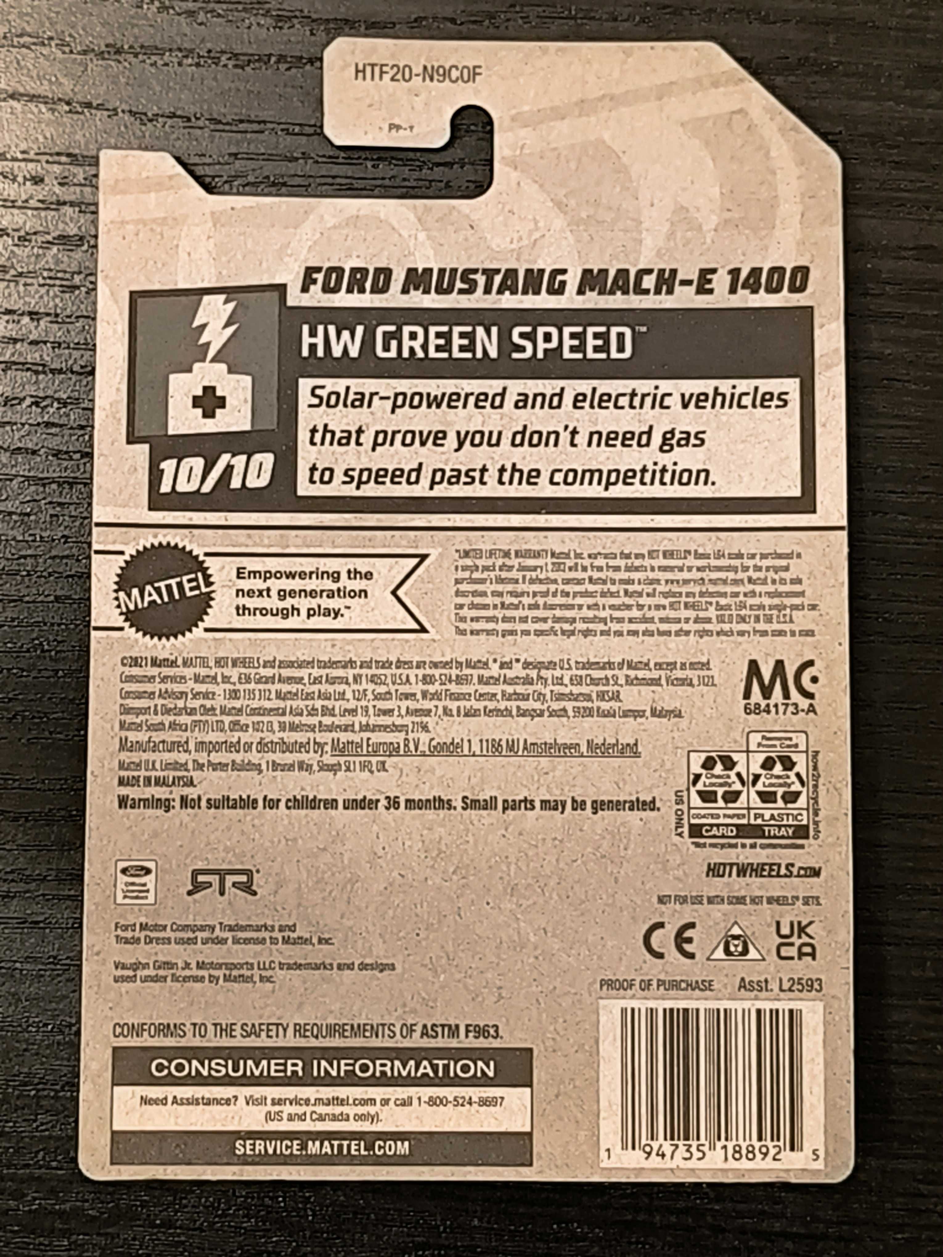 TH Ford Mustang MACH-E 1400 Hot Wheels 2024 r. 129/250 HTF20 nr1184