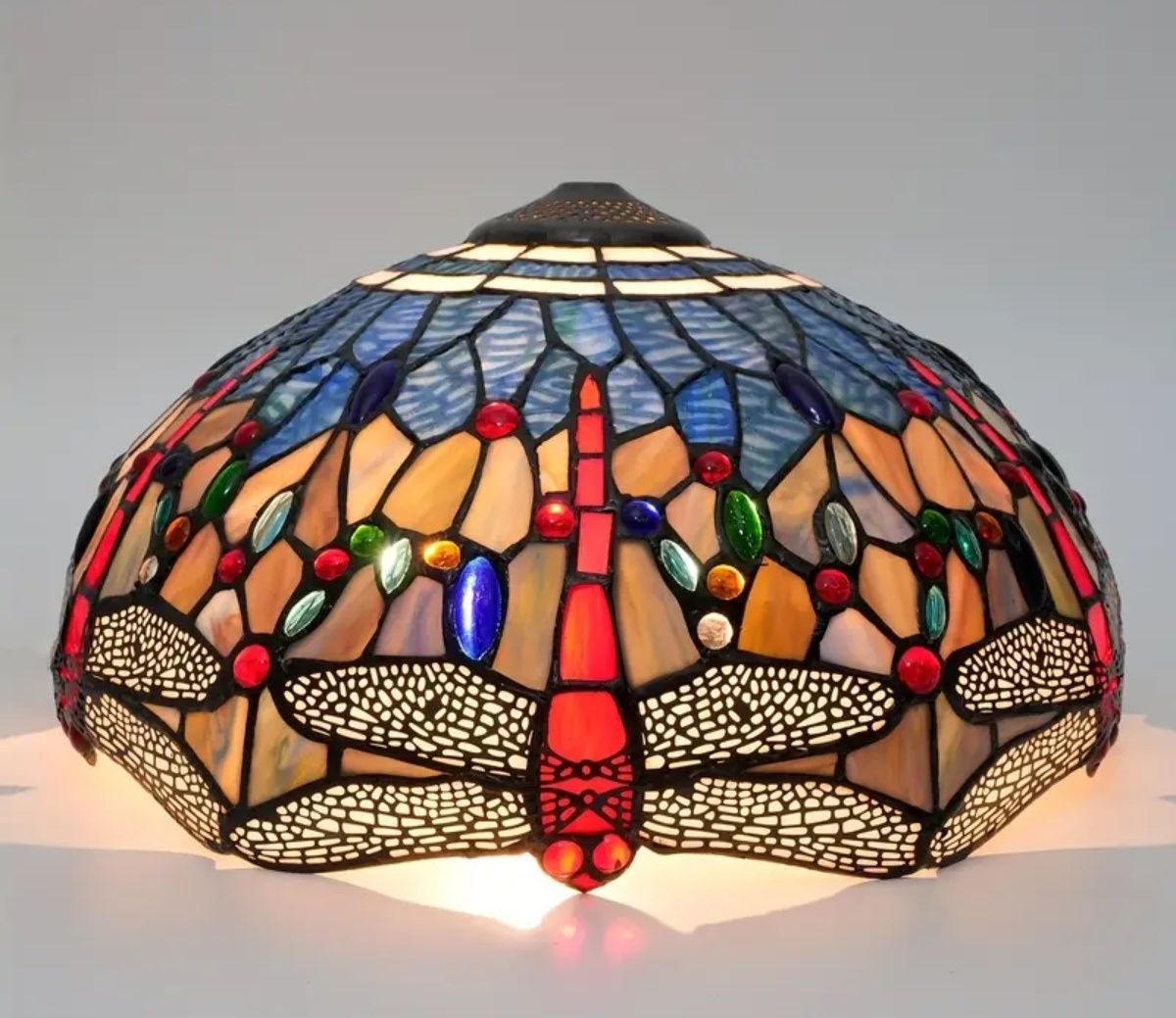 Klosz witrażowy do lampy żyrandola Dragonfly