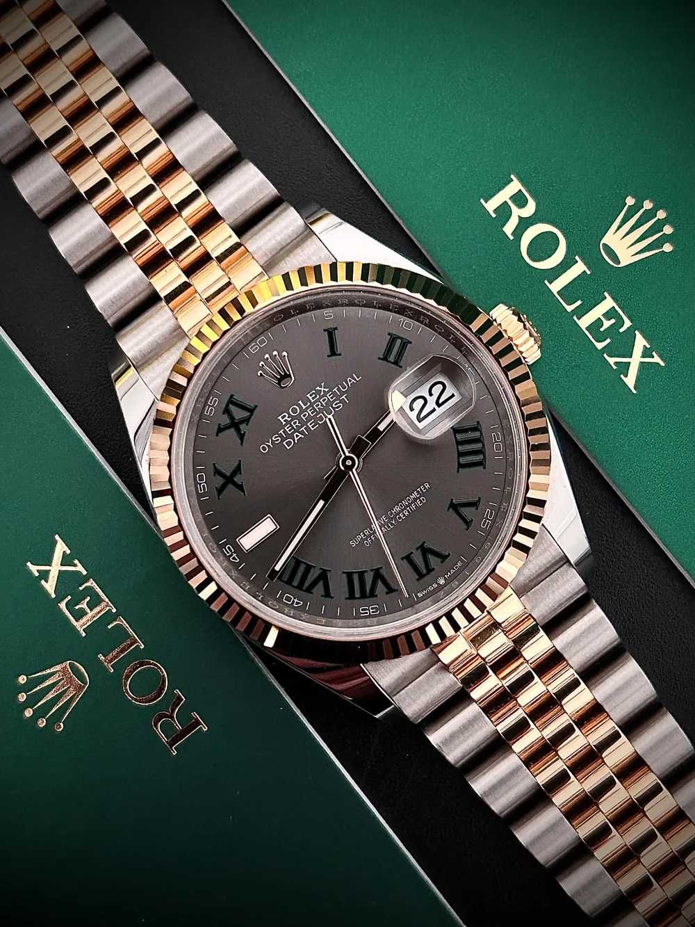 Rolex Datejust 36, 126233, “Wimbledon”, Full Set