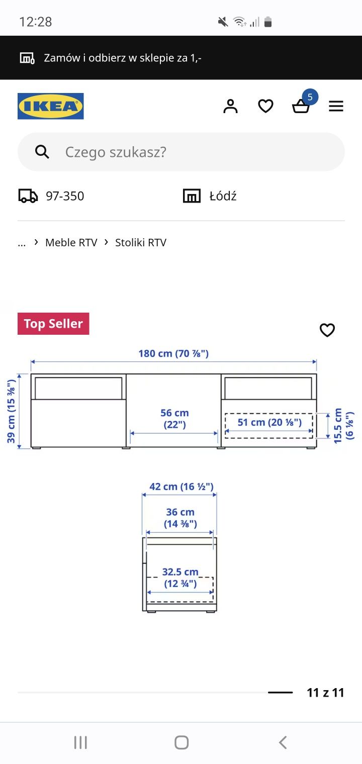 Szafka pod tv ikea z szybą