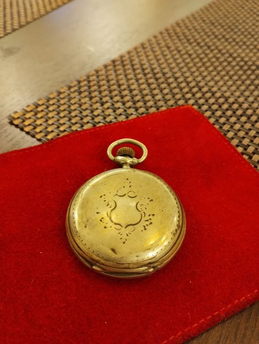 Zegarek kieszonkowy stary antyczny około 1900 rok. Srebrny!
