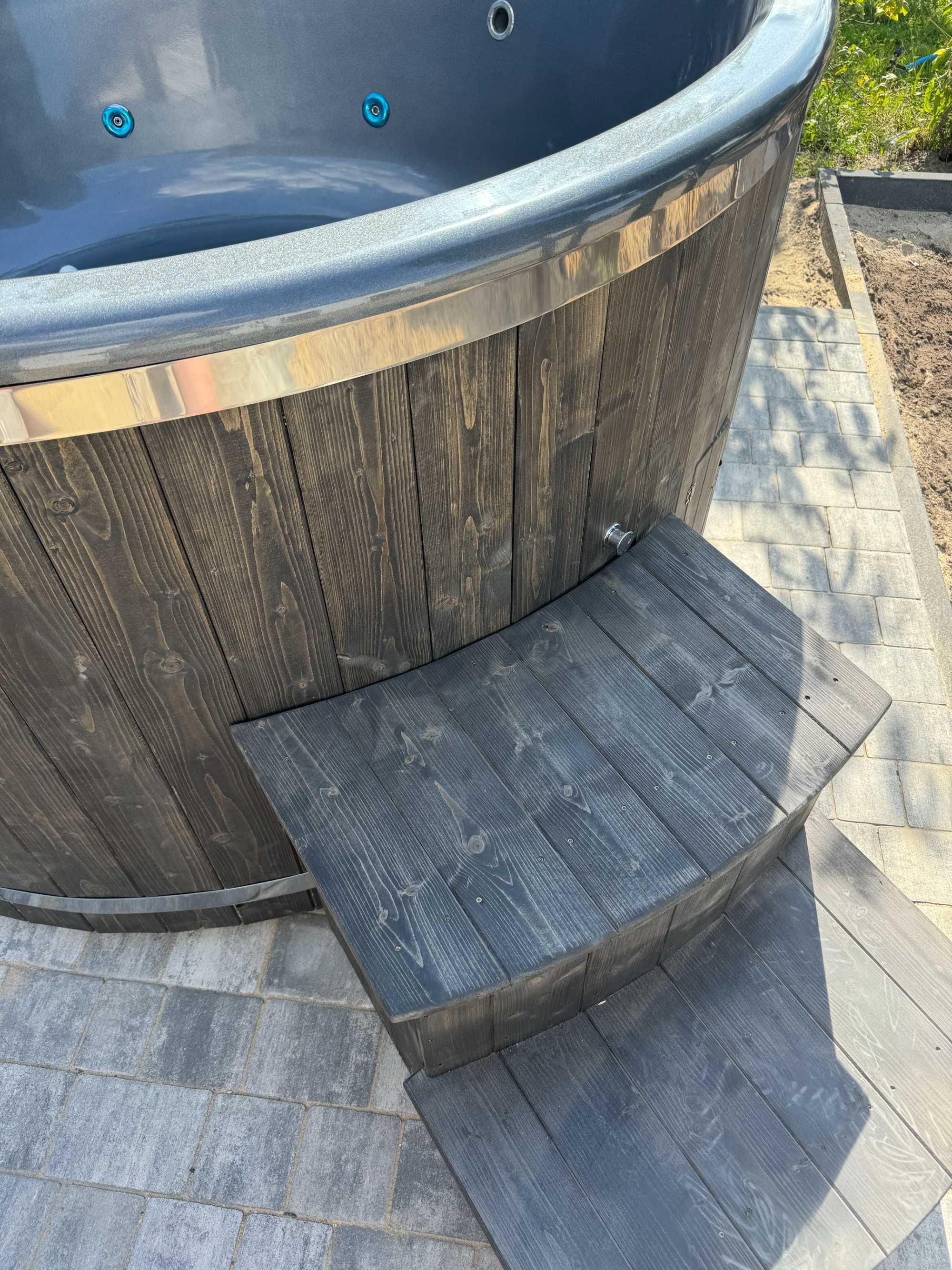 Balia świerkowa z hydromasażem ruska bania hot tub PRODUCENT drewno FV