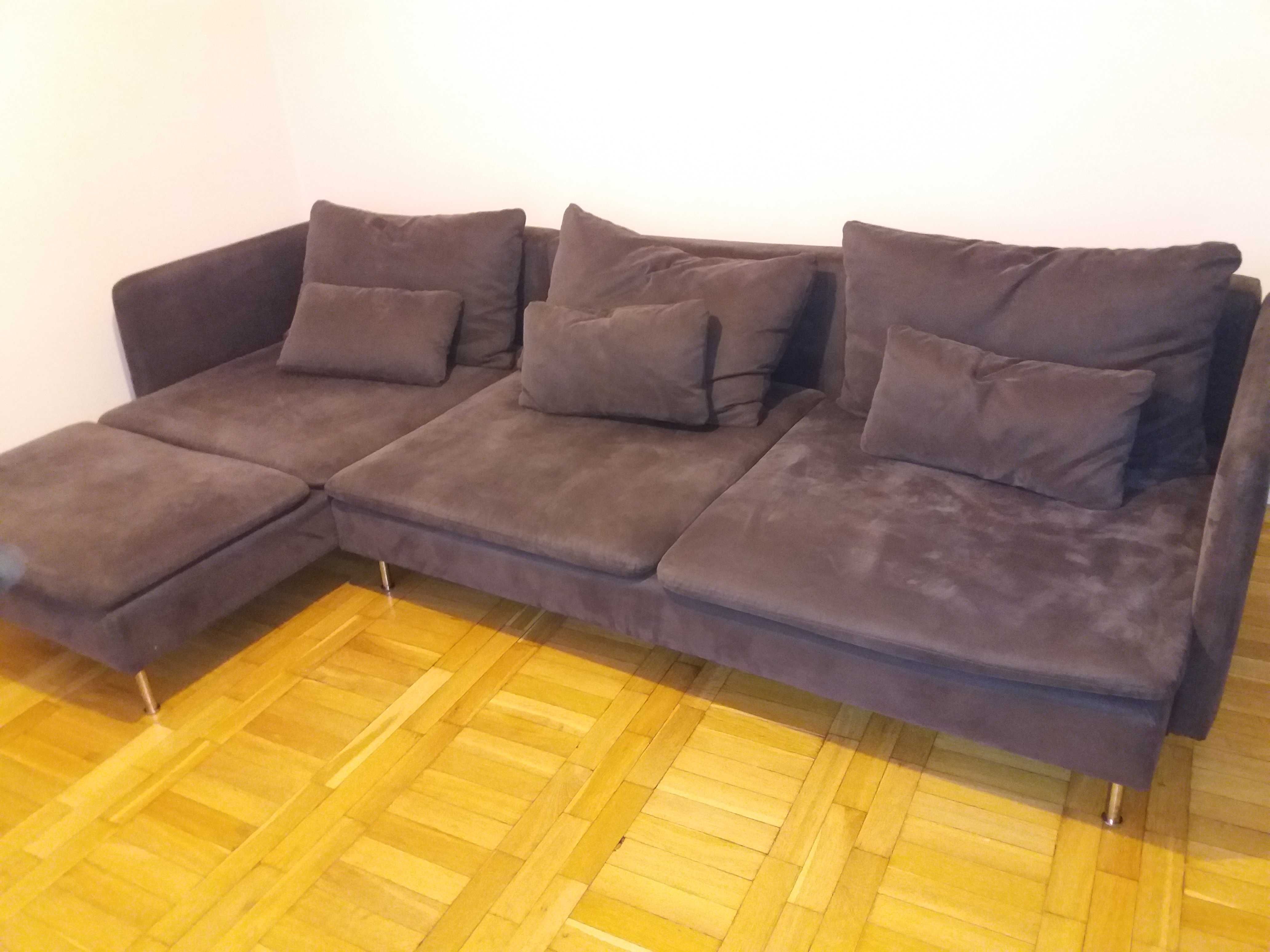 IKEA SÖDERHAM Sofa 3-osob/w wersji rozkładanej do spania+szezląg- dost